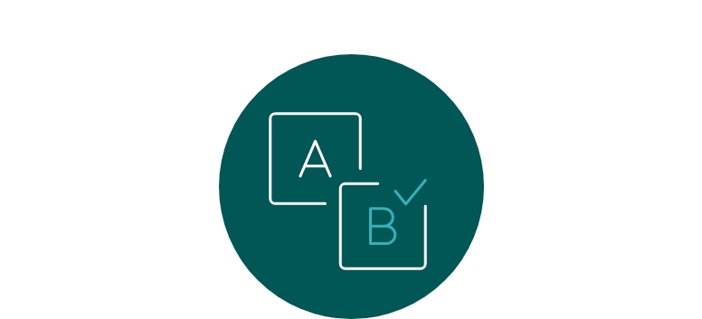 A or B Icon