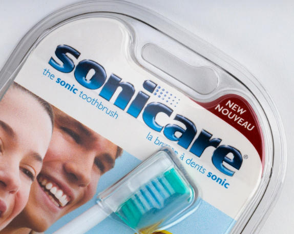 Sonicare Toothbrush Packaging Close Up